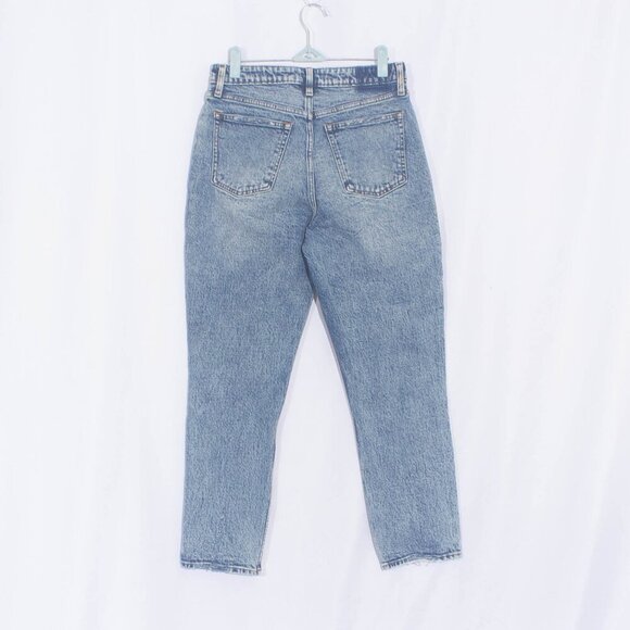 ABERCROMBIE & FITCH The Mom High Rise Acid Wash Curve Love Jeans Size 27 - Picture 5 of 9